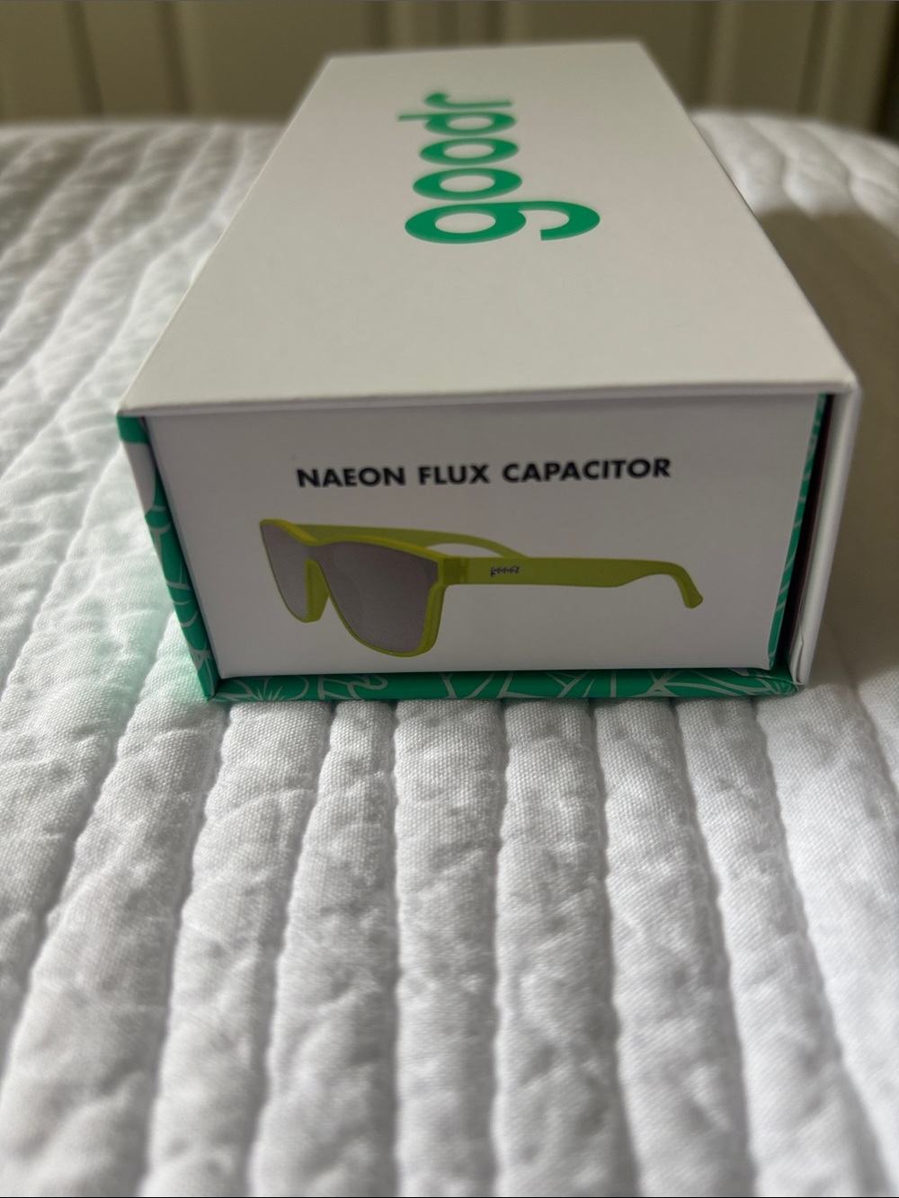 goodr Naeon Flux Capacitor Men’s Sunglasses - Lime Green